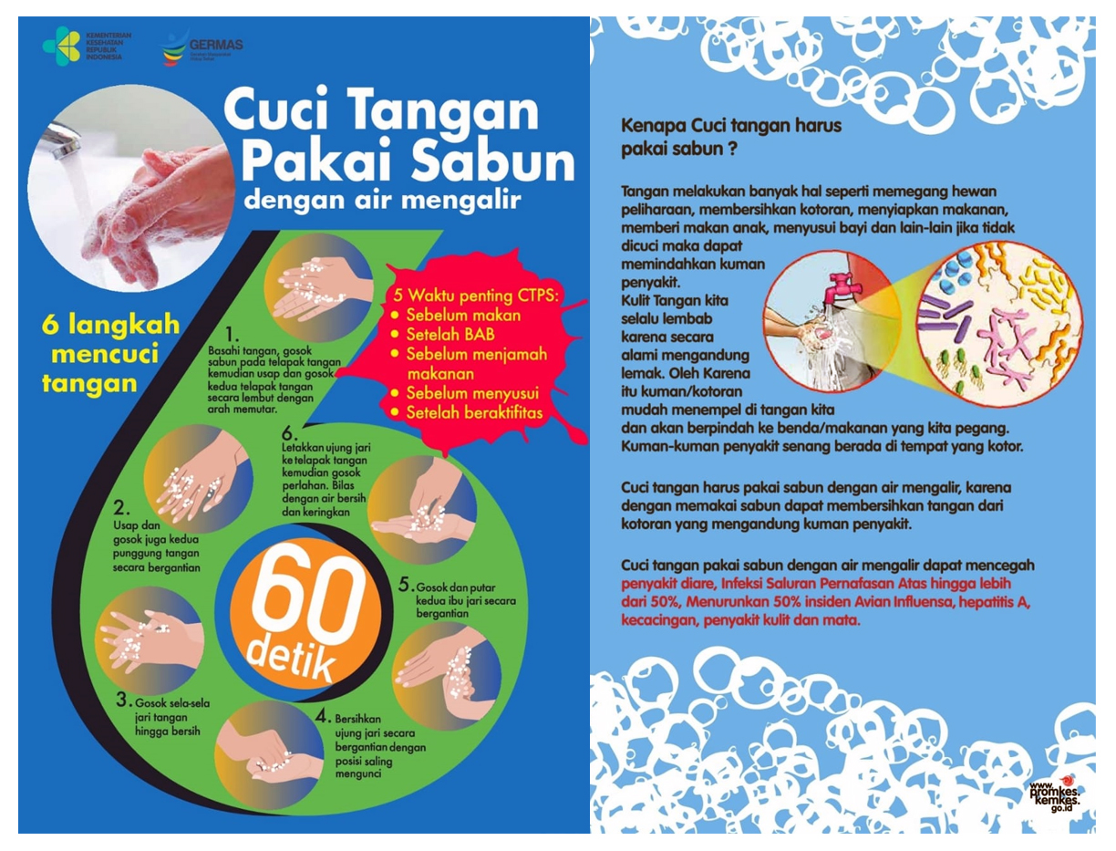 Mulai hidup sehat dengan 6 langkah mencuci tangan